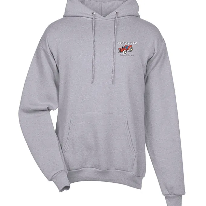 Fashion Pullover Hooded Sweatshirt - Men's - Embroidered