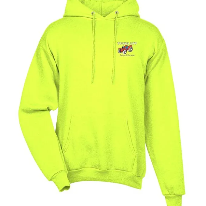 Fashion Pullover Hooded Sweatshirt - Men's - Embroidered