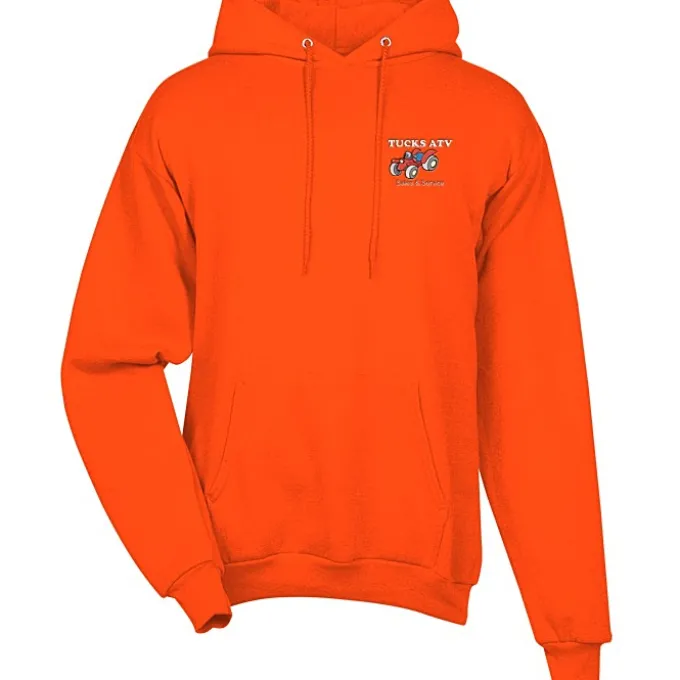 Fashion Pullover Hooded Sweatshirt - Men's - Embroidered