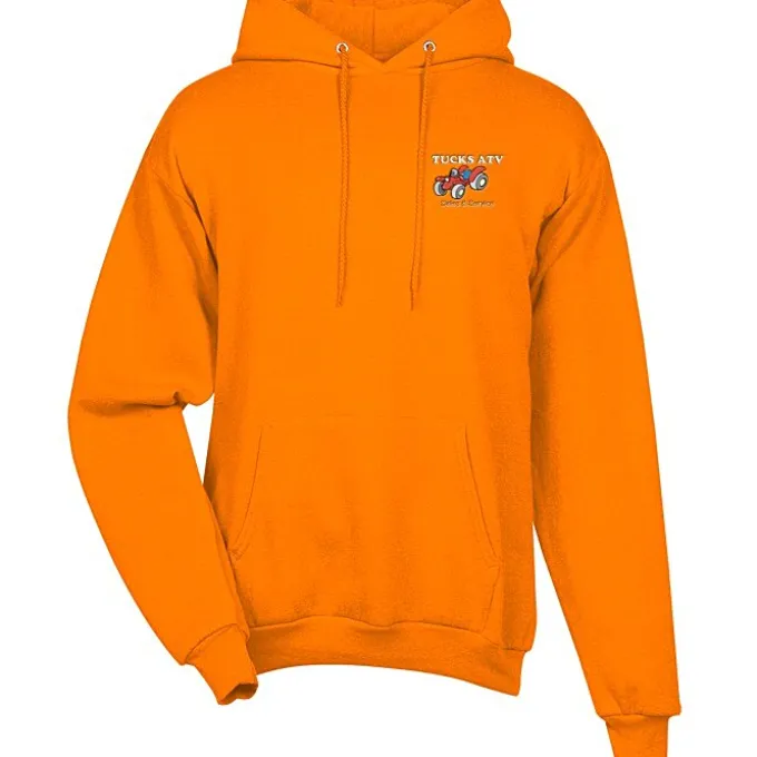 Fashion Pullover Hooded Sweatshirt - Men's - Embroidered