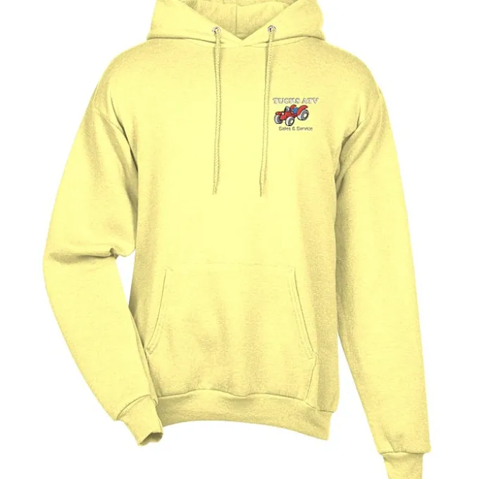 Fashion Pullover Hooded Sweatshirt - Men's - Embroidered