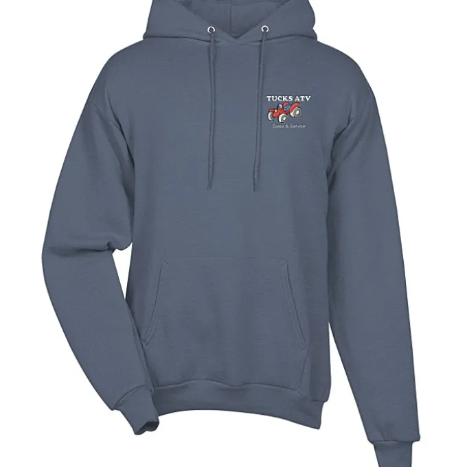 Fashion Pullover Hooded Sweatshirt - Men's - Embroidered