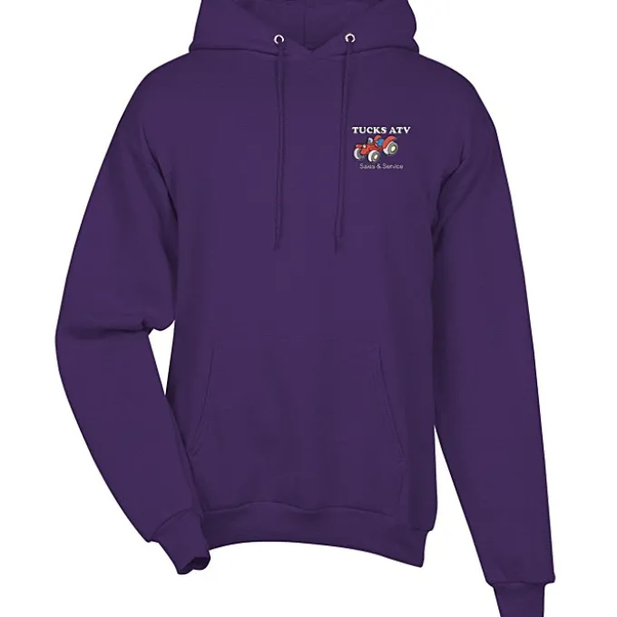 Fashion Pullover Hooded Sweatshirt - Men's - Embroidered