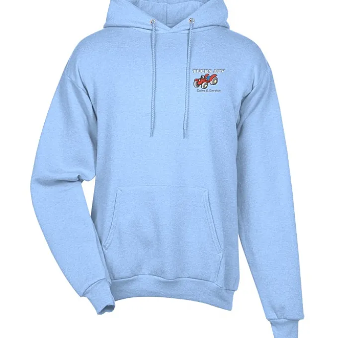 Fashion Pullover Hooded Sweatshirt - Men's - Embroidered