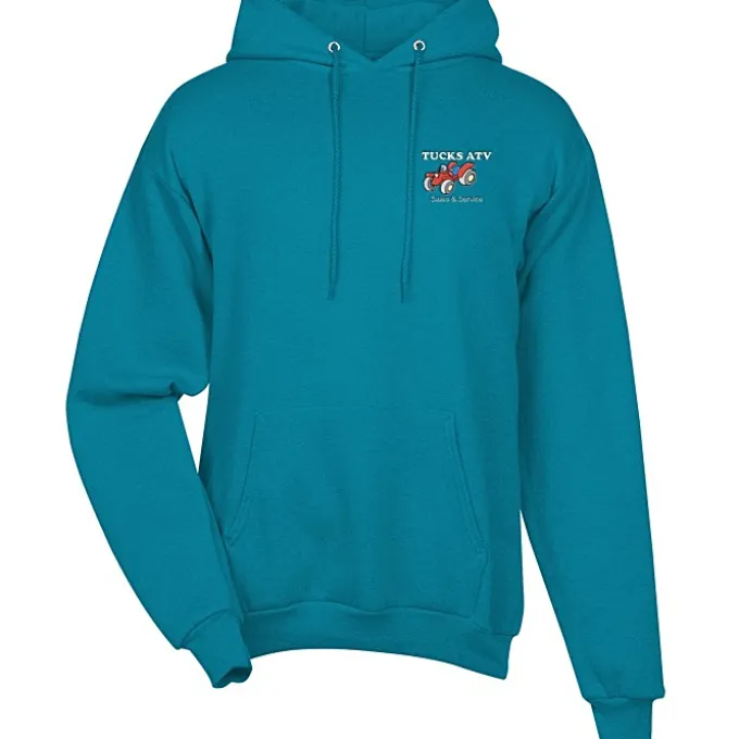 Fashion Pullover Hooded Sweatshirt - Men's - Embroidered