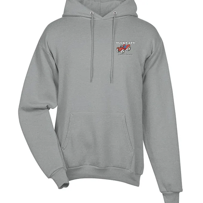 Fashion Pullover Hooded Sweatshirt - Men's - Embroidered