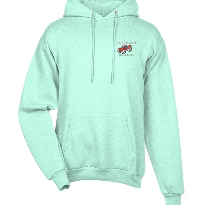 Fashion Pullover Hooded Sweatshirt - Men's - Embroidered