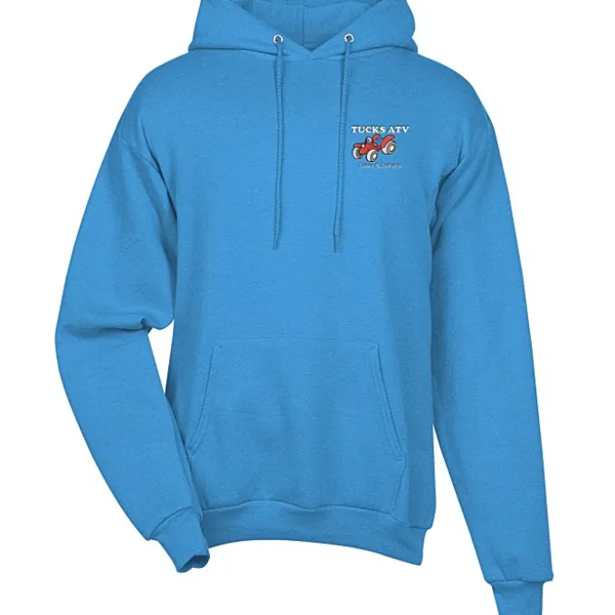 Fashion Pullover Hooded Sweatshirt - Men's - Embroidered