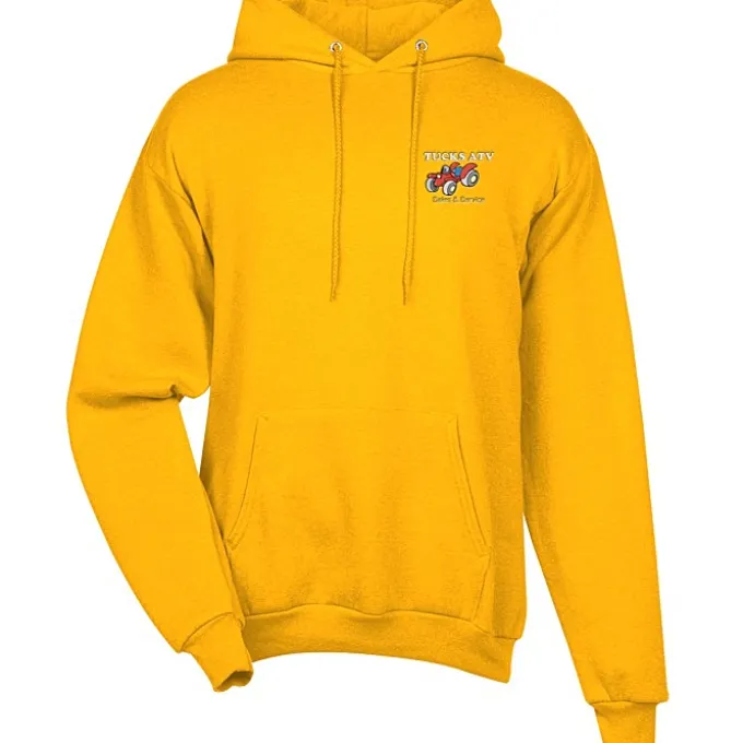 Fashion Pullover Hooded Sweatshirt - Men's - Embroidered