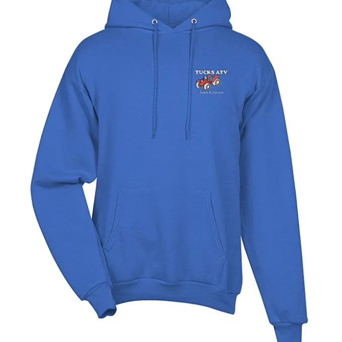 Fashion Pullover Hooded Sweatshirt - Men's - Embroidered
