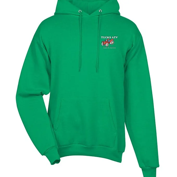 Fashion Pullover Hooded Sweatshirt - Men's - Embroidered