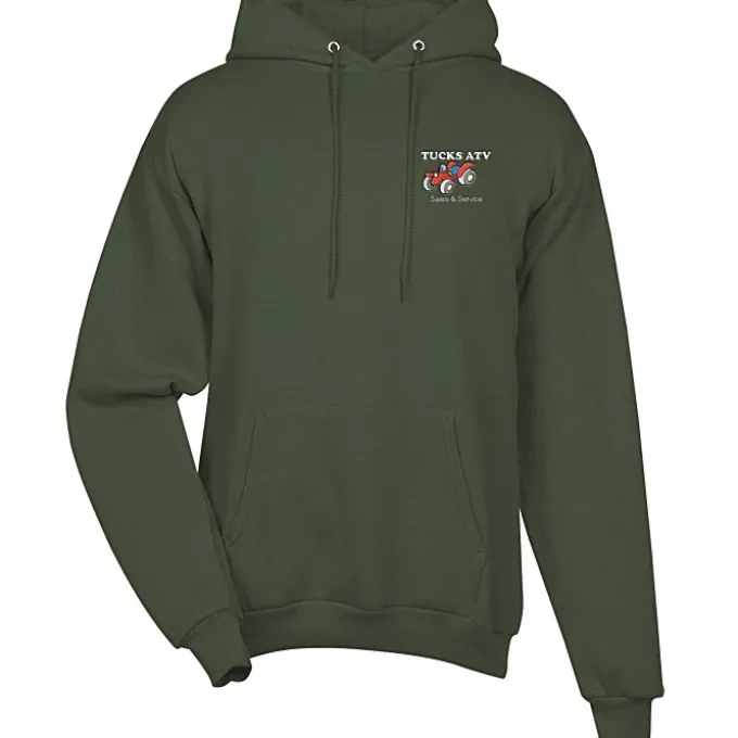Fashion Pullover Hooded Sweatshirt - Men's - Embroidered