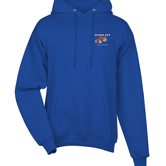 Fashion Pullover Hooded Sweatshirt - Men's - Embroidered
