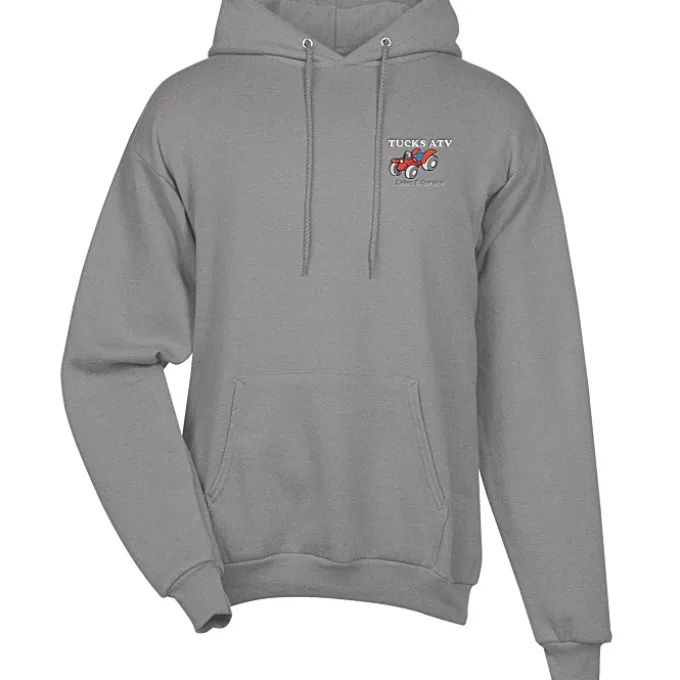 Fashion Pullover Hooded Sweatshirt - Men's - Embroidered