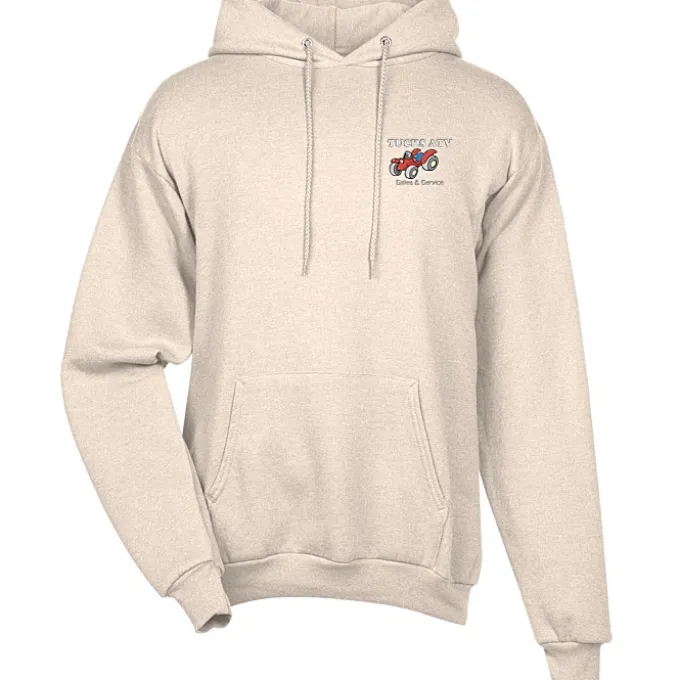 Fashion Pullover Hooded Sweatshirt - Men's - Embroidered