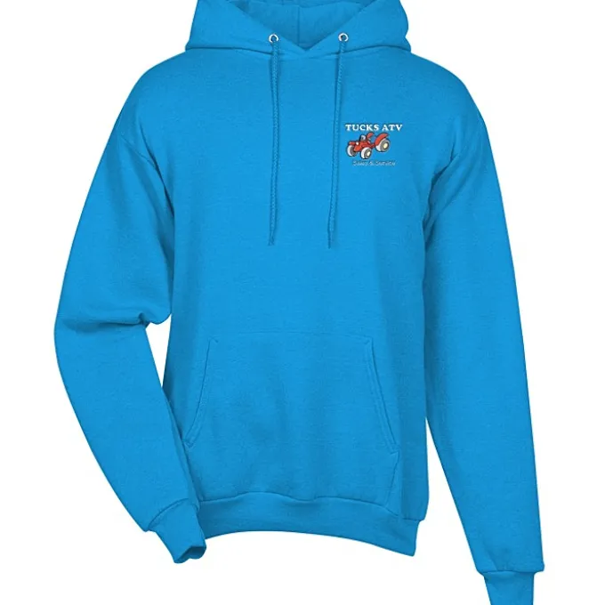 Fashion Pullover Hooded Sweatshirt - Men's - Embroidered