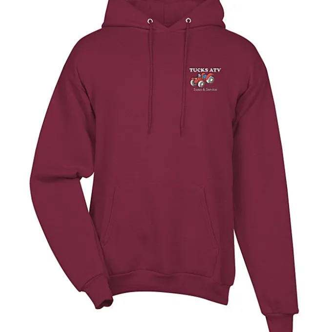 Fashion Pullover Hooded Sweatshirt - Men's - Embroidered