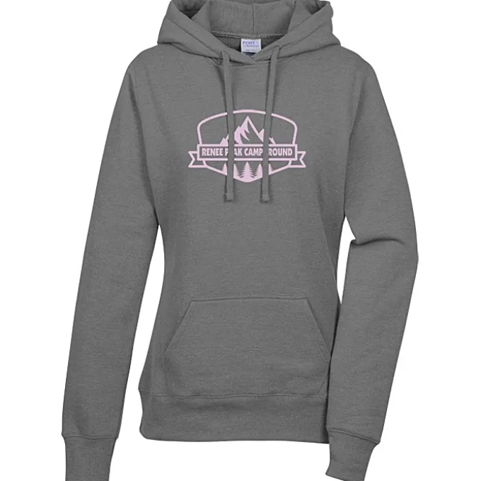 Fashion Pullover Hooded Sweatshirt - Ladies' - Screen