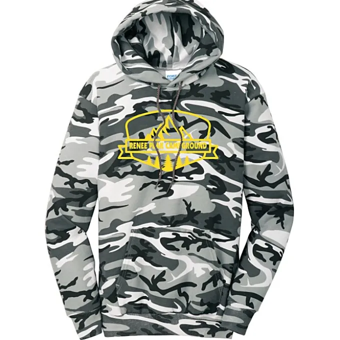 Fashion Pullover Hooded Sweatshirt - Camo - Screen