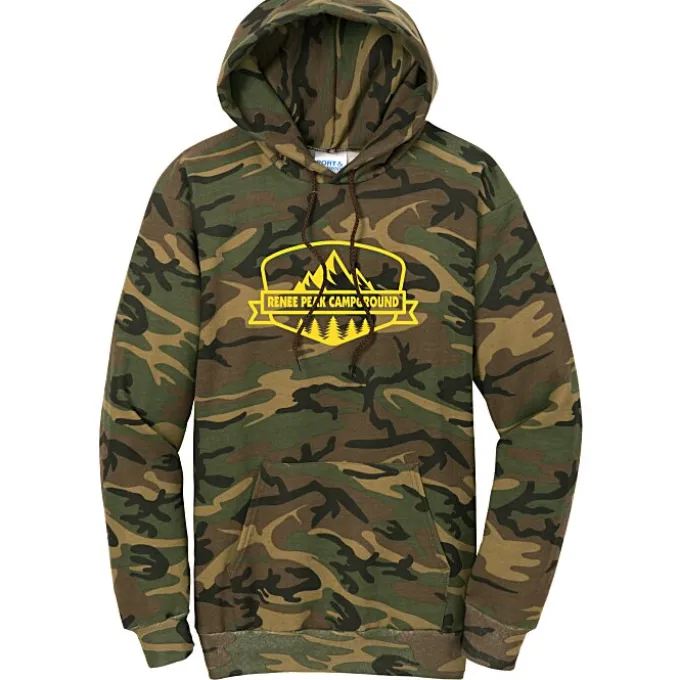Fashion Pullover Hooded Sweatshirt - Camo - Screen