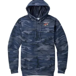 Fashion Pullover Hooded Sweatshirt - Camo - Embroidered
