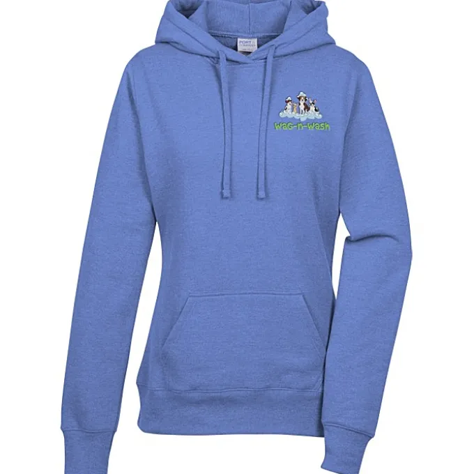 Fashion Pullover Hooded Sweatshirt - Ladies' - Embroidered