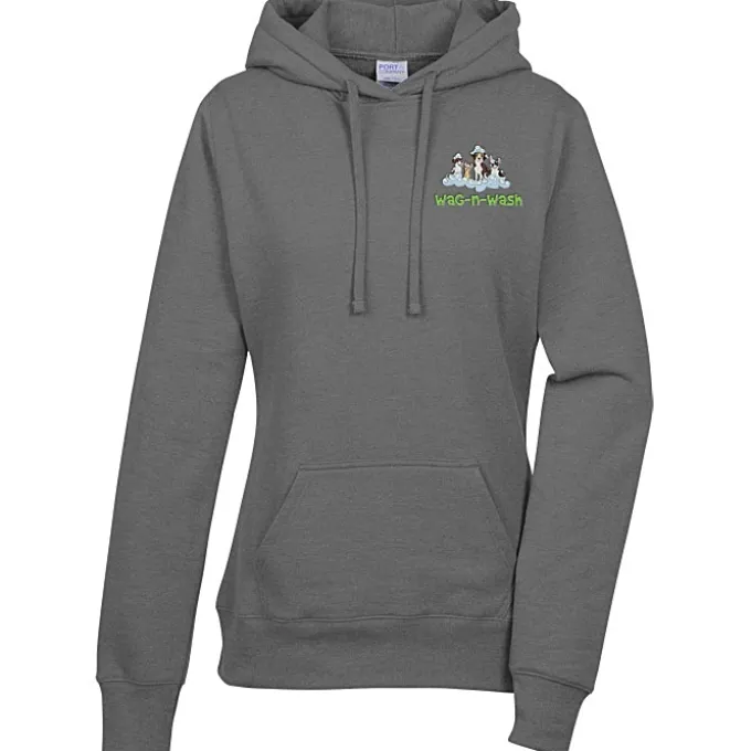 Fashion Pullover Hooded Sweatshirt - Ladies' - Embroidered
