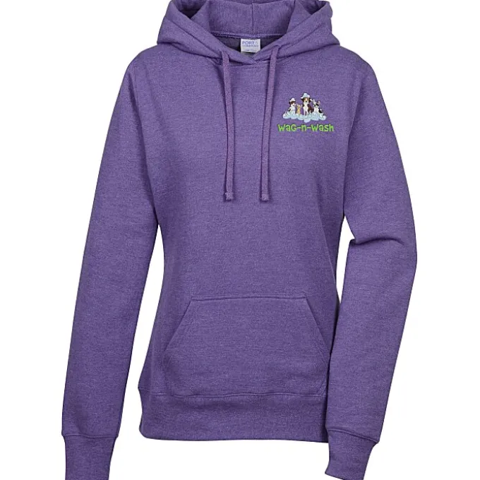 Fashion Pullover Hooded Sweatshirt - Ladies' - Embroidered
