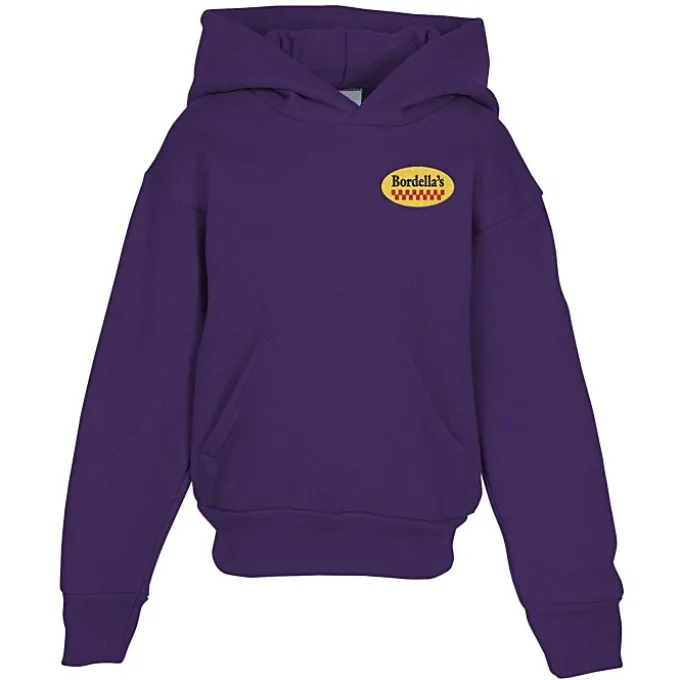 Fashion Pullover Hooded Sweatshirt – Youth – Embroidered