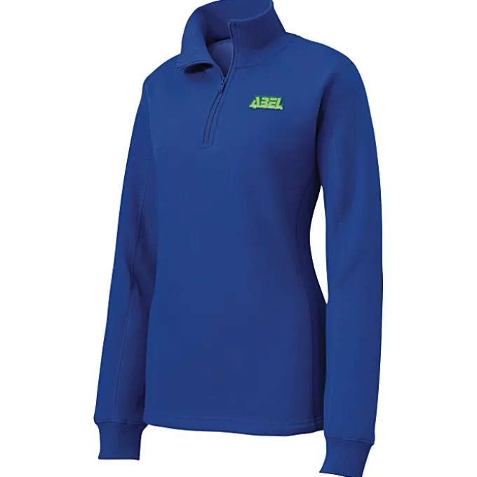 Feminine Fit 1/4-Zip Sweatshirt - Ladies' - Embroidered - 24 hr