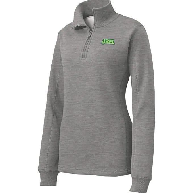 Feminine Fit 1/4-Zip Sweatshirt - Ladies' - Embroidered - 24 hr