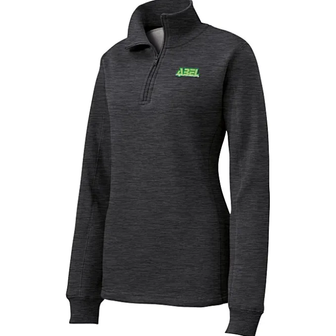 Feminine Fit 1/4-Zip Sweatshirt - Ladies' - Embroidered - 24 hr