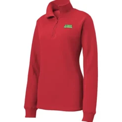 Feminine Fit 1/4-Zip Sweatshirt - Ladies' - Embroidered - 24 hr