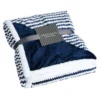 Field & Co. Chevron Striped Sherpa Blanket