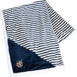 Field & Co. Chevron Striped Sherpa Blanket