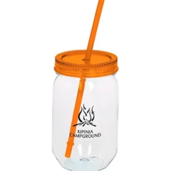 Fiesta Mason Jar with Straw - 22 oz. - 24 hr