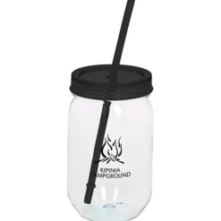 Fiesta Mason Jar with Straw - 22 oz. - 24 hr