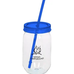 Fiesta Mason Jar with Straw - 22 oz. - 24 hr