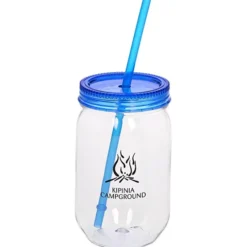 Fiesta Mason Jar with Straw - 22 oz. - 24 hr