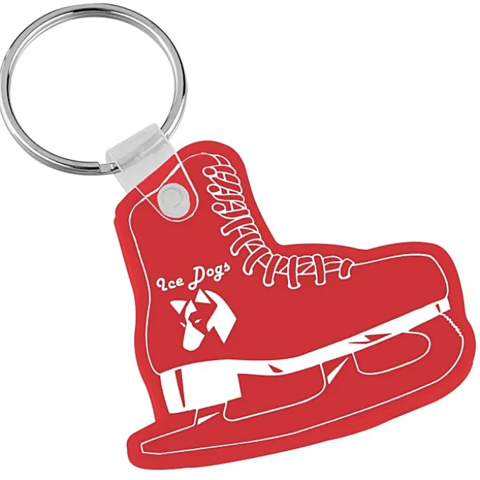 Figure Skate Soft Keychain - Translucent