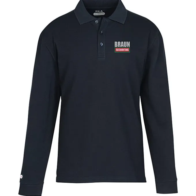 FILA Austin Long Sleeve Polo - Men's