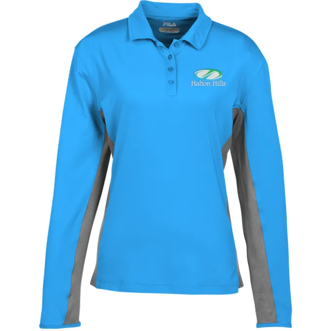 FILA Newport Long Sleeve Polo - Ladies'