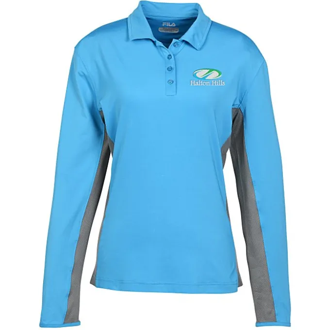 FILA Newport Long Sleeve Polo - Ladies'