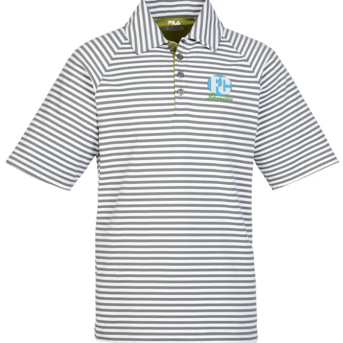 FILA Vicenza Striped Polo - Men's