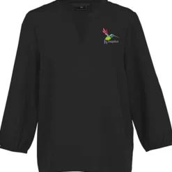 Fine Crepe 3/4-Sleeve Stretch Blouse - Ladies'