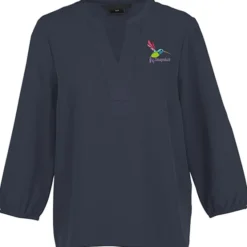 Fine Crepe 3/4-Sleeve Stretch Blouse - Ladies'