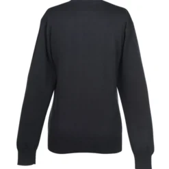 Fine Gauge Acrylic Blend V-Neck Sweater - Ladies'