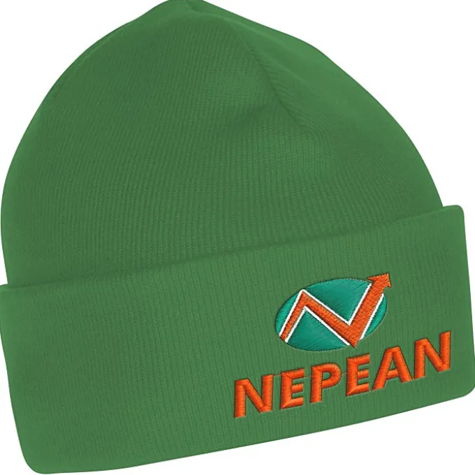 Fine Knit Beanie with Cuff