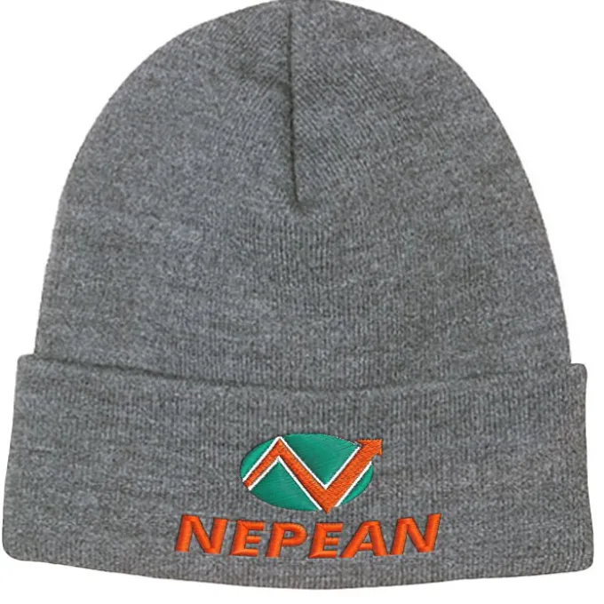 Fine Knit Beanie with Cuff