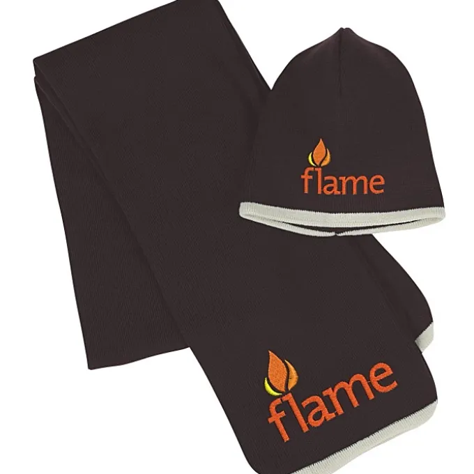 Fine Knit Scarf & Beanie Set